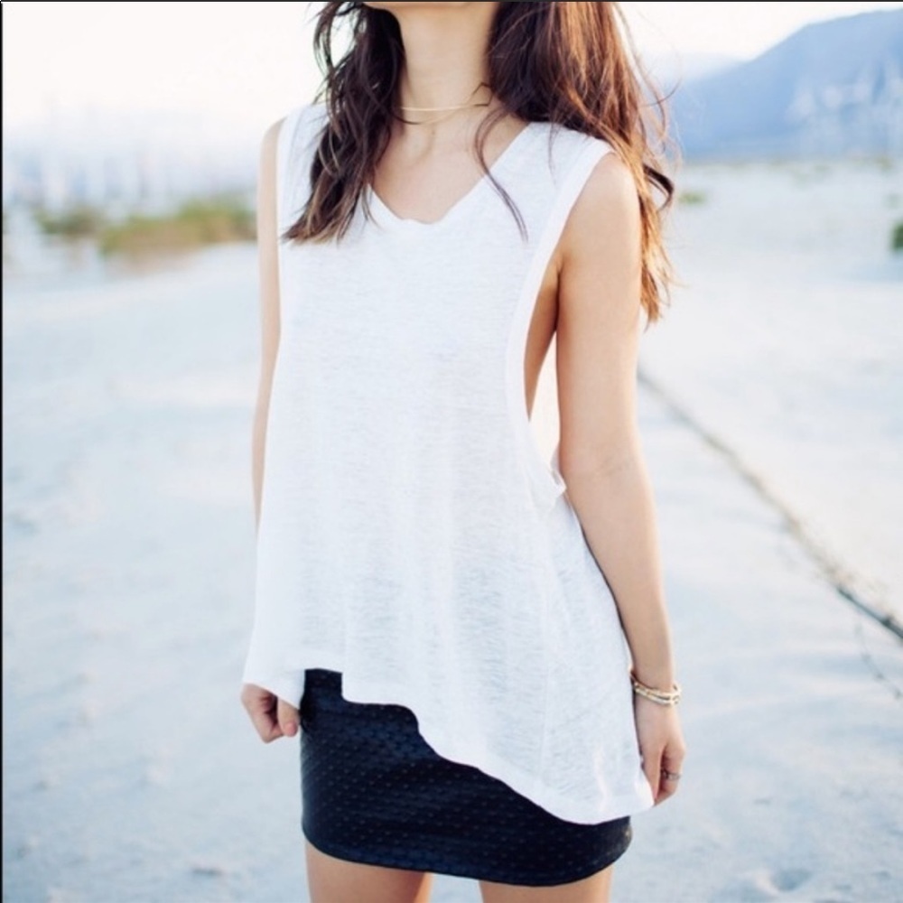 Are you am I Linen Tank Top